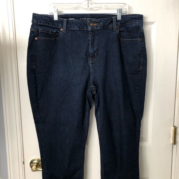 Lane Bryant Skinny Jeans Dark Wash 18R - Picture 3 of 8